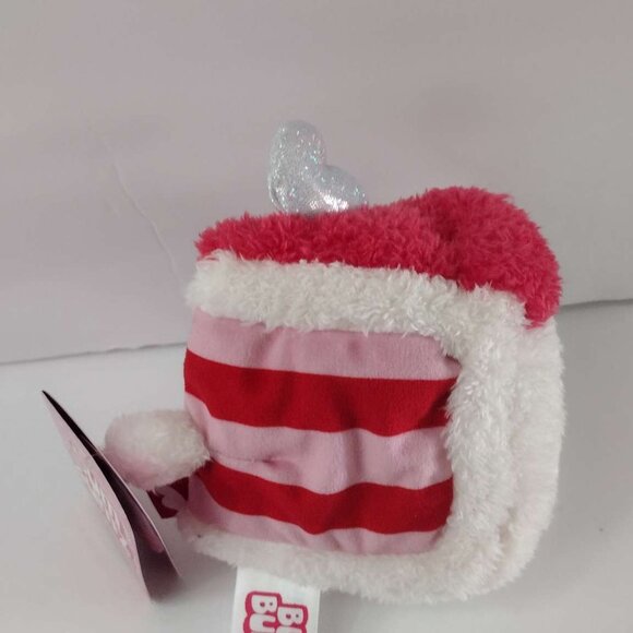 BumBumz Conway Cake Slice 7.5" Plush NEW 2025 SweetBumz Valentine's Day - Picture 3 of 4